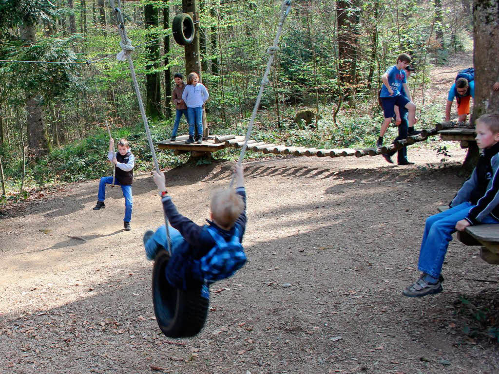 Spielplatz vor dem Eingang