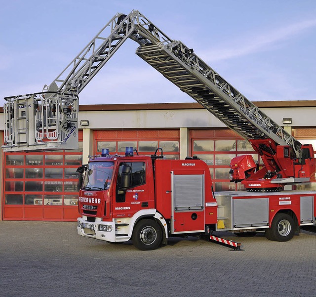 Neue Drehleiter der Feuerwehr Endingen  | Foto: Feuerwehr Endingen