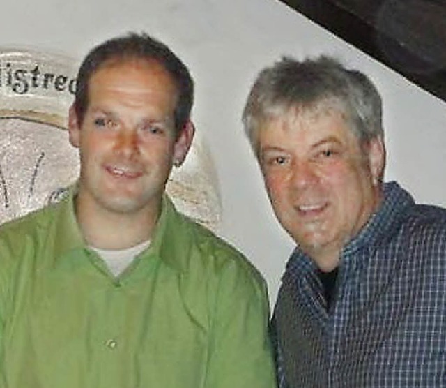 Benjamin Beck (links) und Vorgnger Klaus Winterer   | Foto: verein