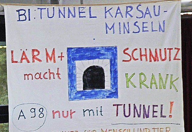 Die Tunnelforderung der BI und die Kon...rgen fr eine kontroverse Diskussion.   | Foto: Archiv: Ralf Staub