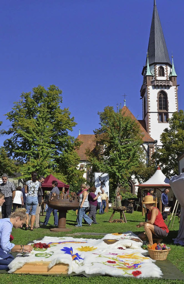 Malerische Kulisse fr den Knstlermarkt: Schlossplatz in Emmendingen  | Foto: M.Alexander