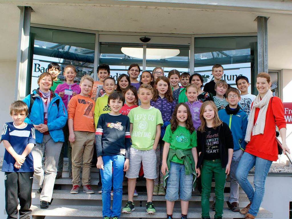 Die Klasse 4b der Lorettoschule Freiburg mit ihrer Lehrerin Ilka Boller. Die Klasse 4b der Lorettoschule Freiburg mit ihrer Lehrerin Ilka Boller.