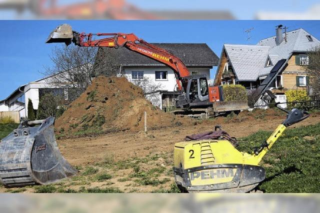 Erstes Haus wird gebaut