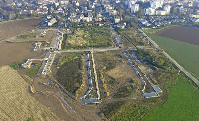 Das wohl vorerst letzte grere Neubau...truktur vom Rundacker II gut erkennen.  | Foto: Stadtverwaltung Staufen