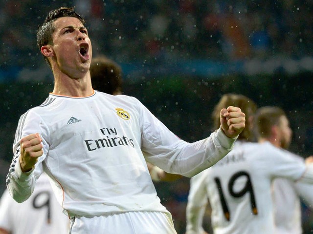 Auf ihn treffen die Bayern im Halbfinale: Cristiano Ronaldo.  | Foto: AFP