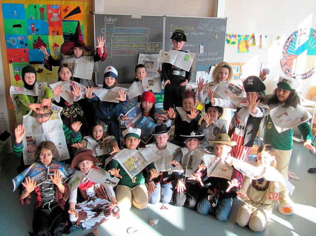 Die Klasse 4d der Clara-Grunwald-Schule Freiburg.
