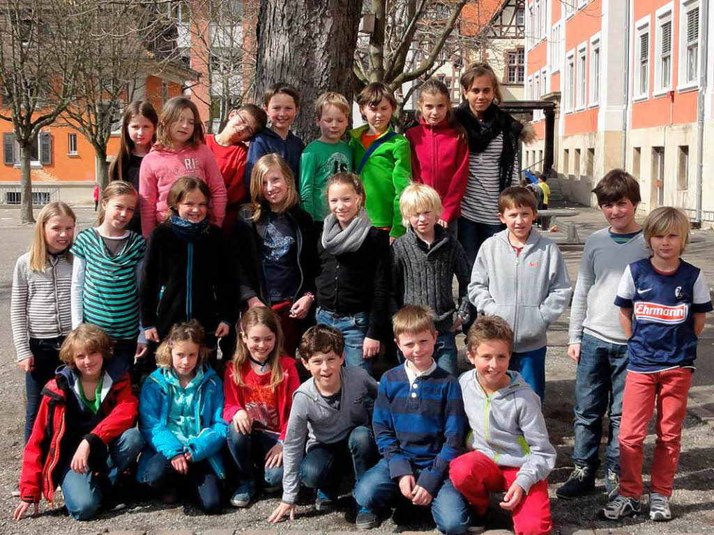 Die Klasse 4a der Emil-Thoma-Grundschule Freiburg