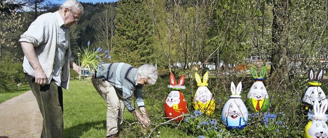 Josef und Frieda Kern hier beim &#8222;letzten Schliff&#8220;.   | Foto: Roland Gutjahr