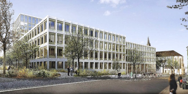 So soll der Neubau des Klinikums 2 am Unispital in Basel einst aussehen.  | Foto: Visualisierung: Unispital