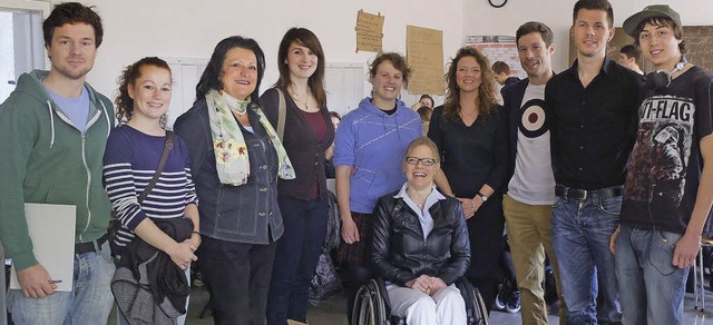 Die flotte Wahlkampftruppe im Walter-Eucken-Gymnasium.   | Foto: schule