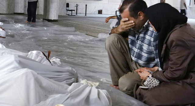 Opfer des Giftgasangriffs vom 21. August 2013 in Damaskus  | Foto: AFP