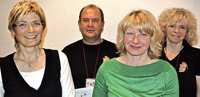 Birgit Strtker, Roland Matt, Sabine S...arrenvereins Rtenbach ausgezeichnet.   | Foto: Liane Schilling