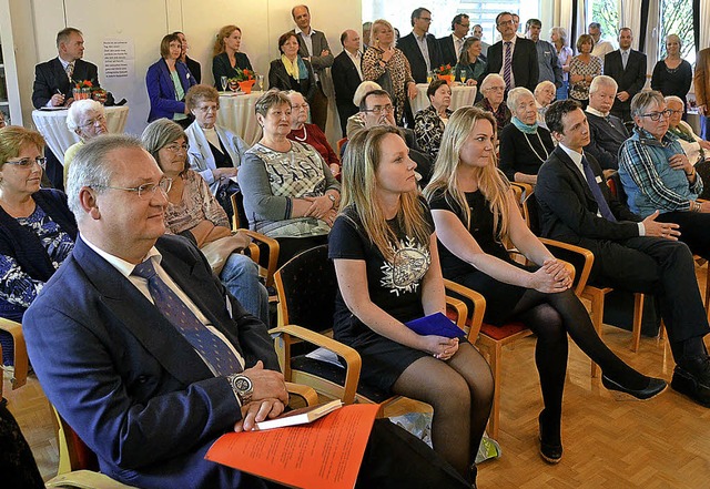 Viele Gste waren zur Verabschiedung v...der Staatlichen Toto-Lotto, entgegen.   | Foto: David Eickhoff