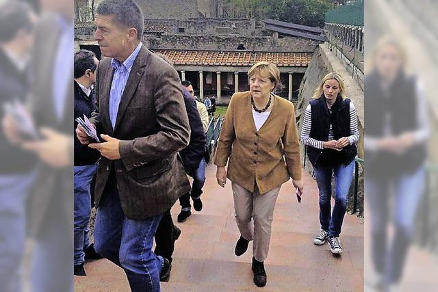 Merkel besucht Villa Oplontis