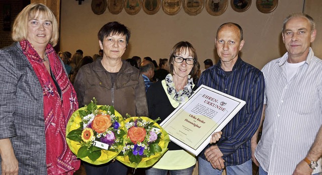 Wyhl. Die bei der Generalversammlung d...Nbling daneben Vize Bernhard Fischer.  | Foto: Roland Vitt