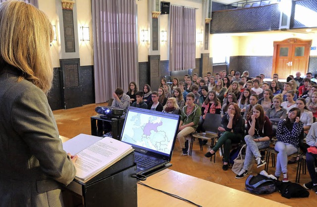 &#8222;Der groe Krieg&#8220; war Thema im Schillersaal.   | Foto: Peter Heck