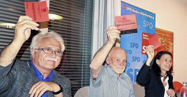Einstimmig verabschiedet die SPD bei d...nd Karin Rehbock-Zureich.Bild: Freudig  | Foto: Freudig