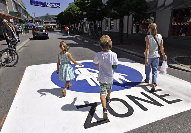 Neue Fugngerzonen erweitern die Innenstadt.   | Foto: Barbara Ruda