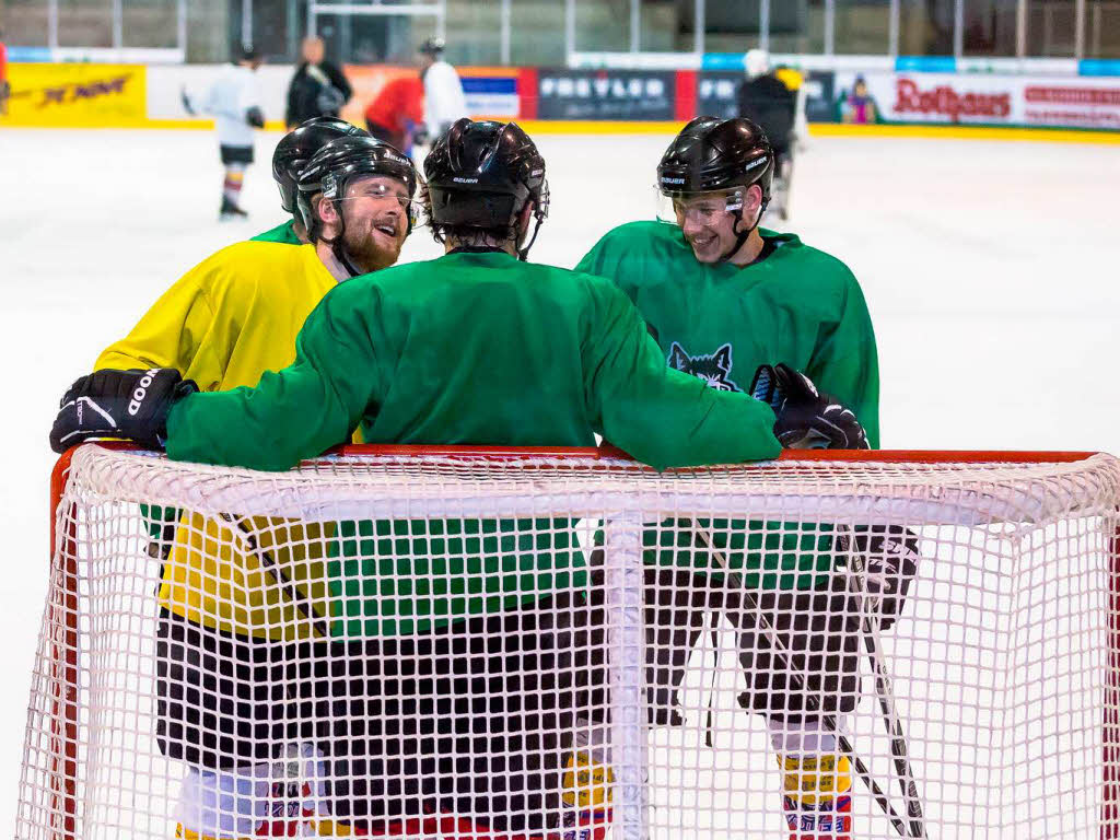 Entspannt und konzentriert - das Training der Wlfe Freiburg