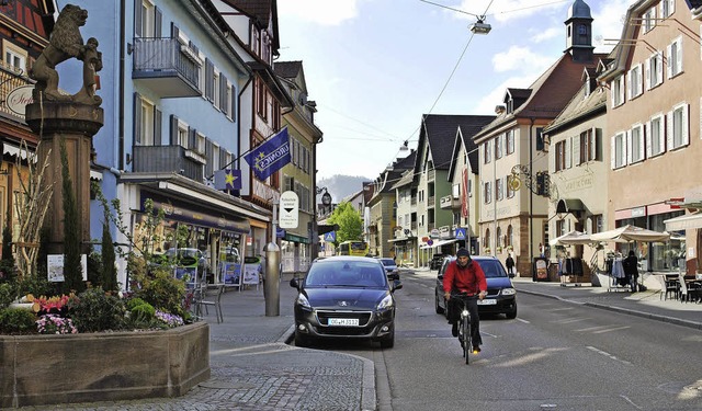 Die Hauptstrae durch Oberkirch wird s...wird zu einer Fugngerzone umgebaut.   | Foto: robert ullmann