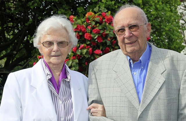 Seit 65 Jahren ein Paar: Irma und Albert Meier   | Foto: peter heck