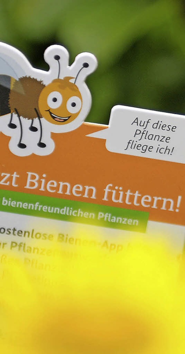 In Garten-Centern sollen bienenfreundliche Pflanzen ausgezeichnet werden.   | Foto: dpa