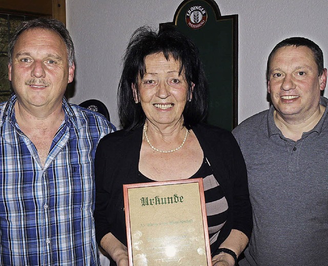 Ehrung fr 30 Jahre Mitgliedschaft: Ur... (li.) und  Stellvertreter Uwe Blank.   | Foto: Paul Schleer