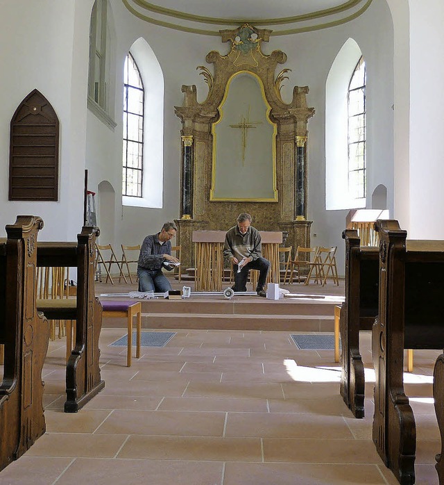 <Text>Reiner Janke (links) und  Helmut... Marcher evangelischen Kirche. </Text>  | Foto: Claudia Bachmann-Goronzy