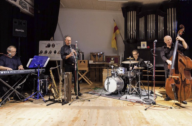 Papa Klaus und seine Jazzmen begeister...orvoll vorgetragenen Jazz-Klassikern.   | Foto: Gabriele Zahn