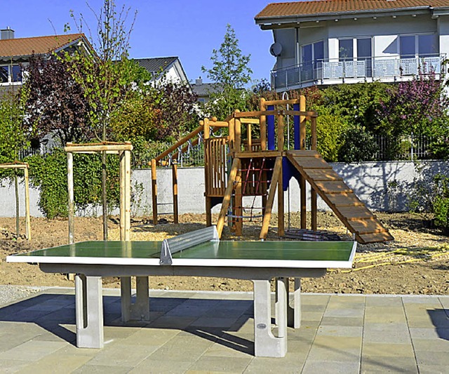 Im Werden: der Spielplatz im Anger im Binzener Lochacker.   | Foto: M Maier