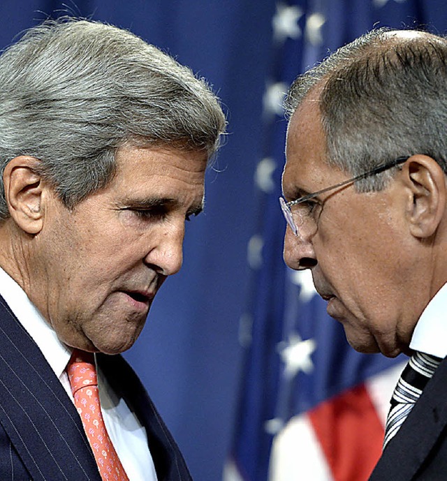 Die Auenminister Kerry (links)  und Lawrow   | Foto: DPA