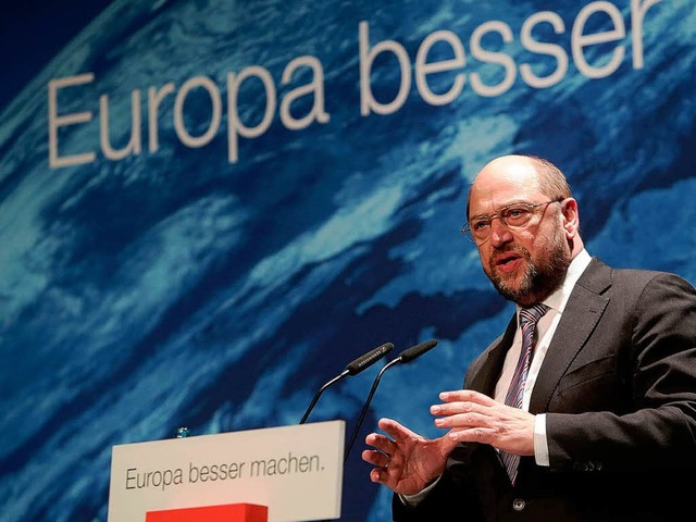 Will kein Europa der Spekulanten: Martin Schulz im Salmen in Offenburg.  | Foto: Breithaupt