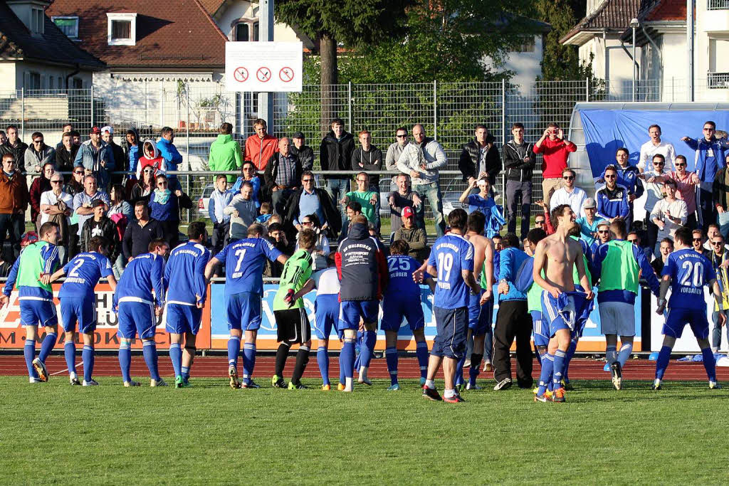 Begeisterung pur herrschte nach dem 3:2-Halbfinalsieg des SV Waldkirch. Es war ein echtre Pokalkrimi gegen den Freiburger FC