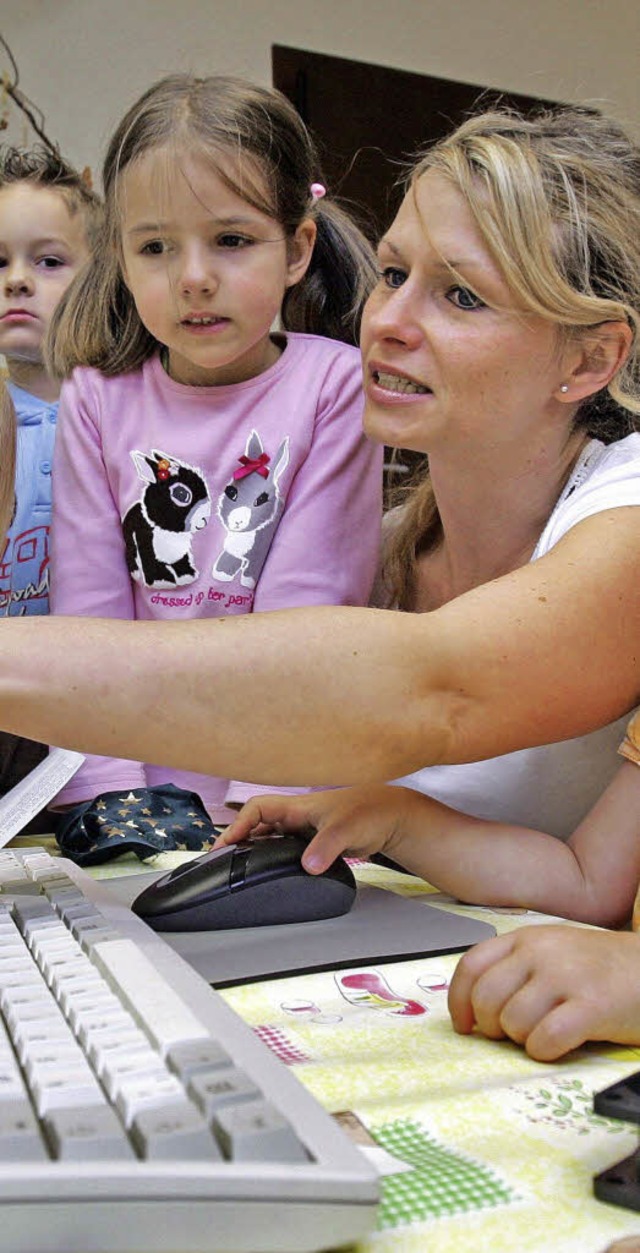 Betriebskindergrten wie hier bei Megaware Computer sind noch rar.   | Foto: ddp