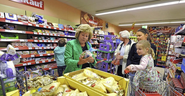 Seit der Schlieung der Lidl-Filiale h...nd vor den Osterfeiertagen gut zu tun.  | Foto: Rita Eggstein