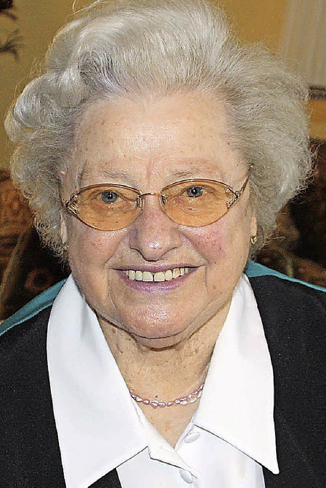 Alice Sexauer feiert am Ostermontag ihren 90. Geburtstag.  | Foto: Hiller