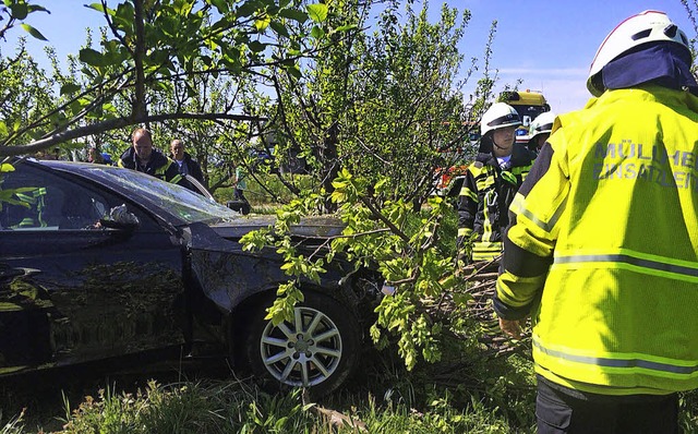 Eine gesundheitliche Strung war die U...Auto durch eine Obstplantage pflgte.   | Foto: Volker Mnch