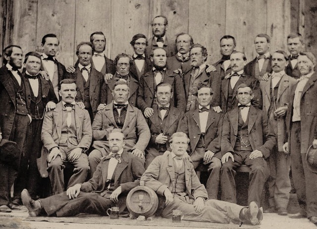 Die Grndungsmitglieder des Mnnergesa... Eintracht Menzenschwand im Jahr 1864.  | Foto: privat