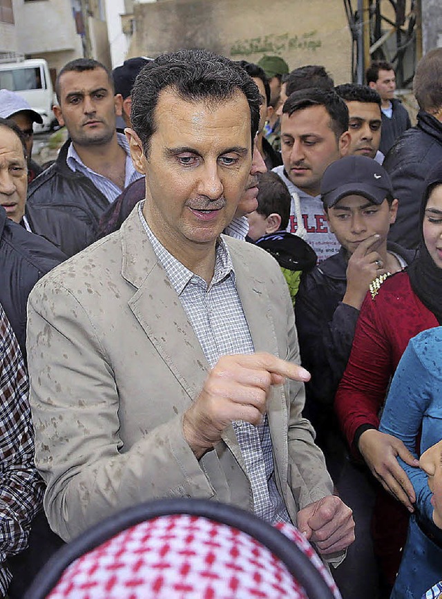 Assad in Maalula   | Foto: DPA