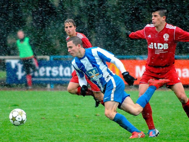 Strmer Andreas Zuska verlsst den Lahrer FV.  | Foto: WOLFGANG KUENSTLE               