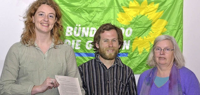 Saskia Hynek, Aram Jellese und Gerlind...von links) stellen das Programm vor.    | Foto: David Eickhoff