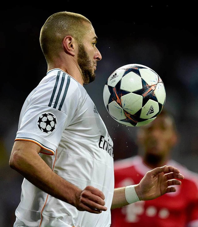 Karim Benzema erzielte das 1:0 fr Real Madrid.  | Foto: AFP