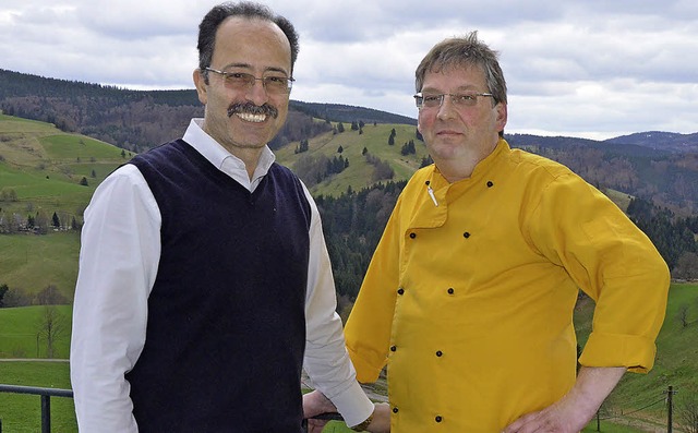 Nabil Ailan (links)  und Karl Krieg   | Foto: Gabriele Hennicke