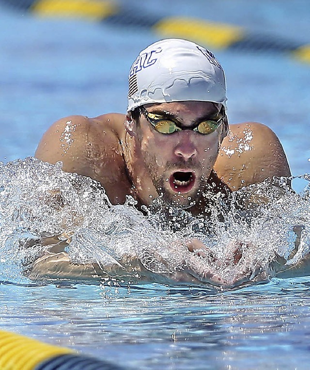 Wieder im Wasser: Michael Phelps   | Foto: AFP