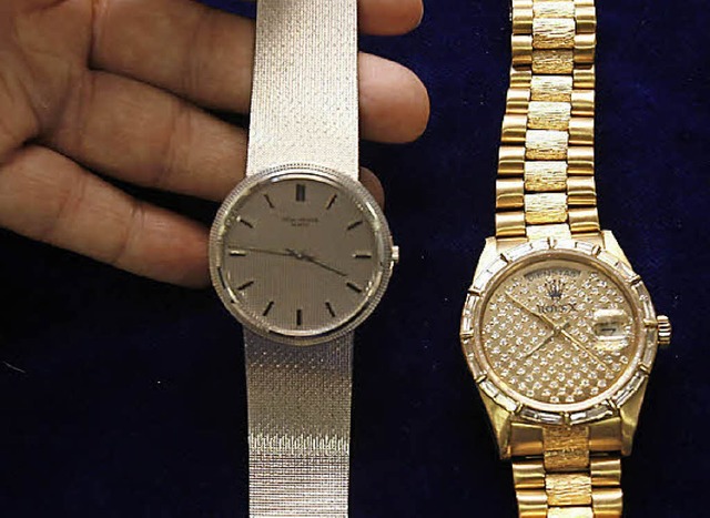 Wertvolle Uhren hat der Basler Zoll bei Schmugglern entdeckt   | Foto: dpa