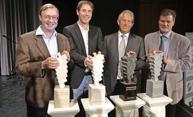 Die Cup-Sieger: Josef Bohnert, Lothar ... Lffler, Andreas Philipp (von links)   | Foto: Umiger