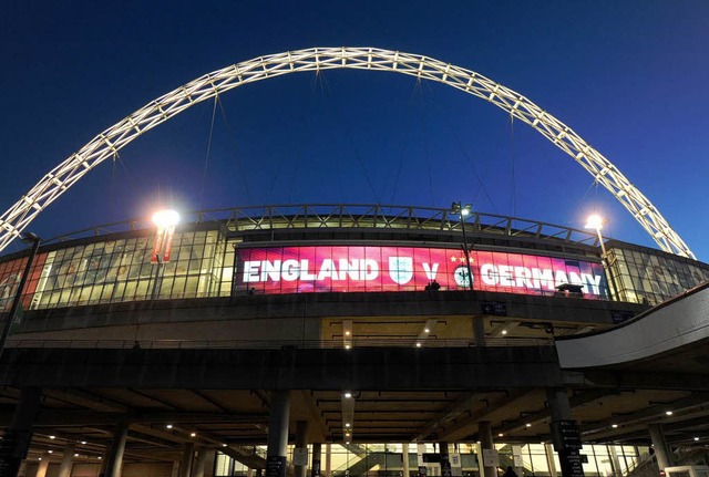 Das Wembley-Stadion in London ist der ...der Vergabe des Endspiels der EM 2020.  | Foto: dpa