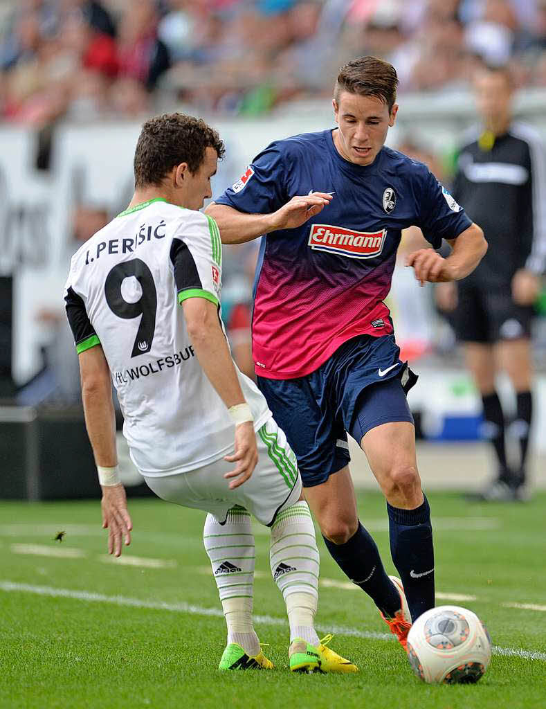 Laufstark, kmpferisch und engagiert trat der SC Freiburg beim VfL Wolfsburg auf.