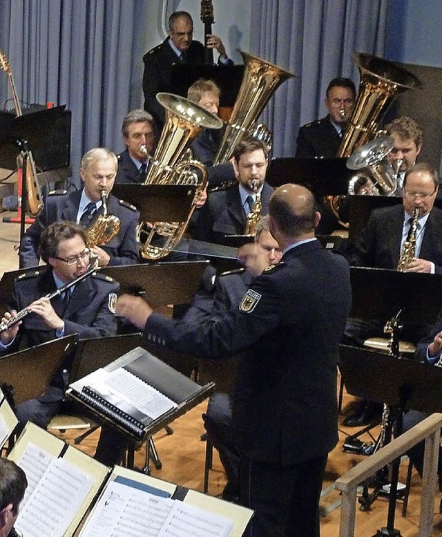 Vom Knnen des Bundespolizeiorchesters...heimischen Musiker gerne inspirieren.   | Foto: Heidrun Simoneit