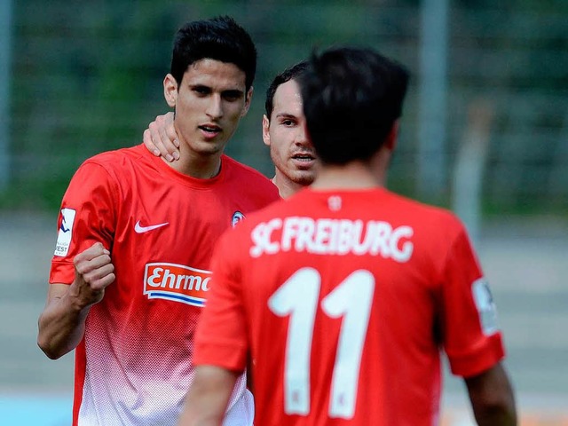 Die U23 des SC Freiburg steht derzeit auf Platz 3 in der Tabelle.  | Foto: Patrick Seeger
